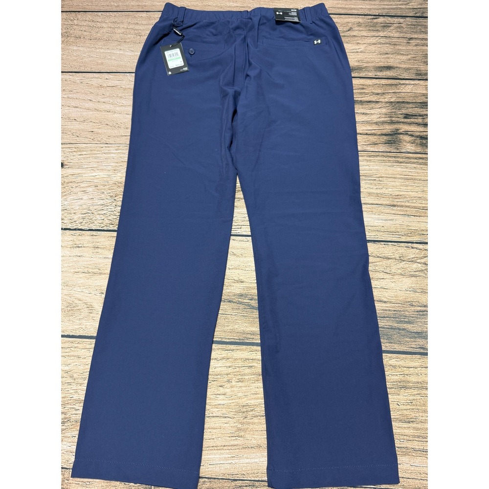 Under Armour UA Drive Pant Mens 34x30 Blue Straight Golf Trousers 1364407-410